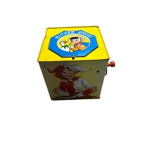 Vintage Mother Goose Tin Litho Jack in the Box Classic Toy Decor by Ray Quigley